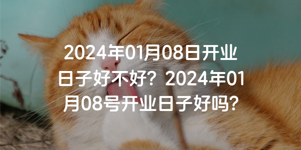 2024年01月08日開業日子好不好？2024年01月08號開業日子好嗎？